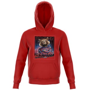 Guardians of the Galaxy Glowing Rocket Raccoon Kids' Hoodie - Red